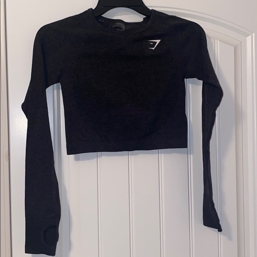 Gymshark long sleeved dry fit crop.